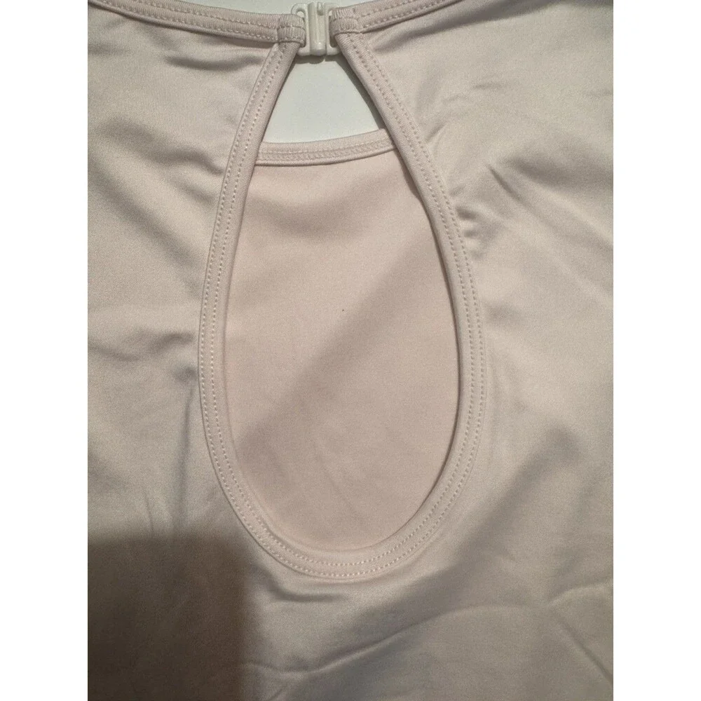 Justice Girls Pink Long Sleeve Leotard Dance Gymnastics XL 16-18 w/ Scrunchie